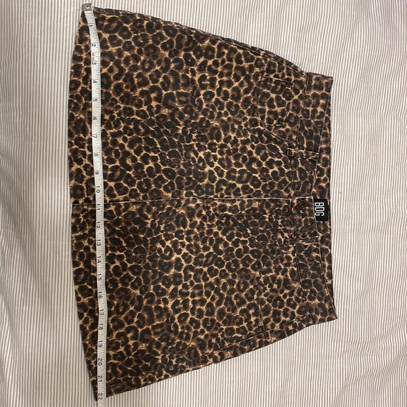 Leopard Denim Skirt - Picture 9 of 10